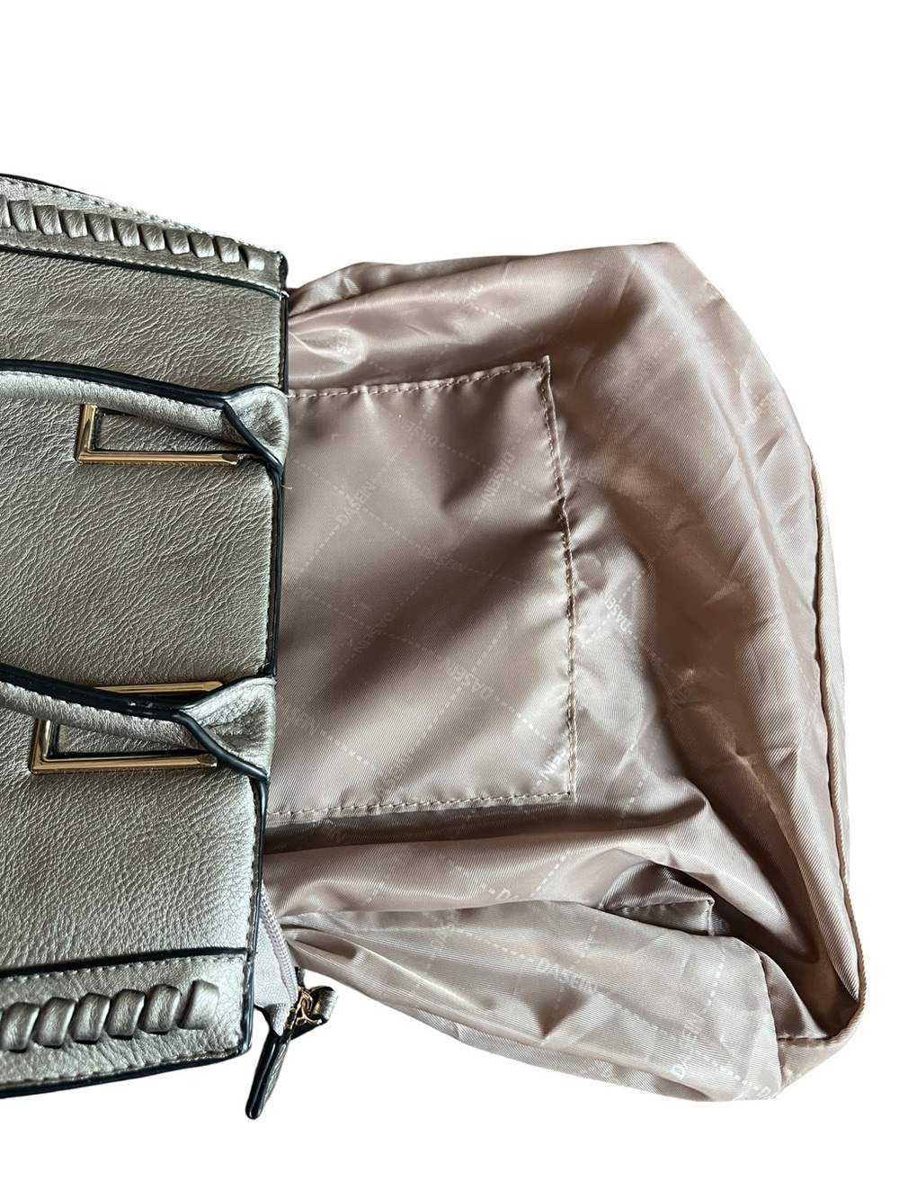 Dasein Handbag Vegan Leather Tassel Shoulder Bag Work Tote with Long Strap - Picture 10 of 11